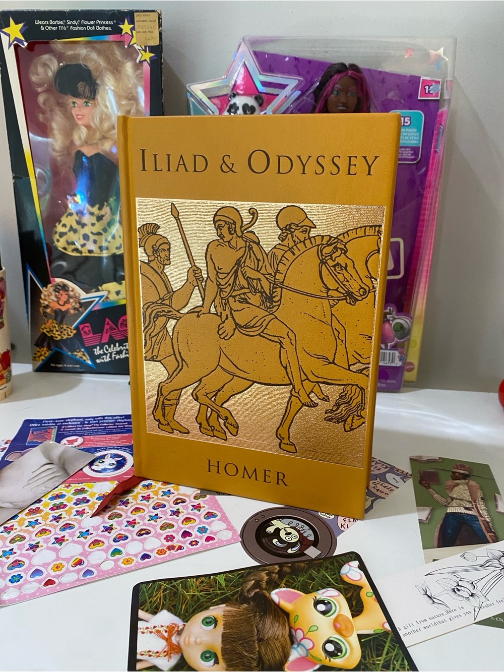 leather bound edition of iliad & odyssey